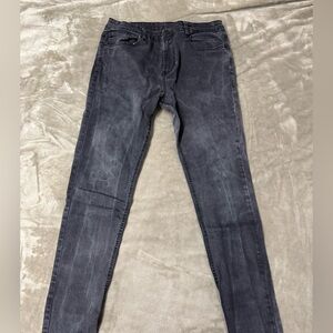 Denim&Co Men's Black Skinny Jeans